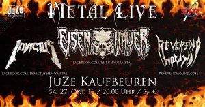 Ein Plakat für das "Metal Alive" im JuZe Kafbeuren