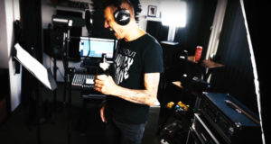 Reverend-Hound-Sänger Wolfgang in den Grotesque Studios