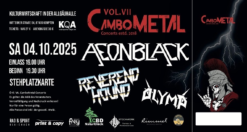 Ein Ticket für das CamboMetal Vol. VII